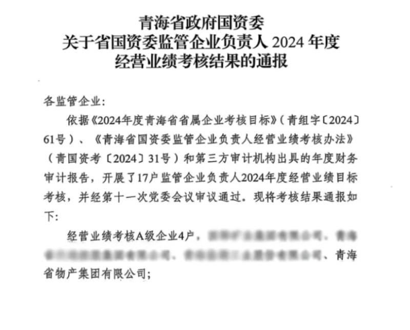 喜報！省物產(chǎn)集團榮獲經(jīng)營業(yè)績考核A級
